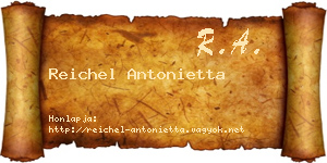 Reichel Antonietta névjegykártya